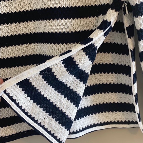 Diane Von Furstenberg Giselle Striped Top Size 4 - Picture 4 of 7